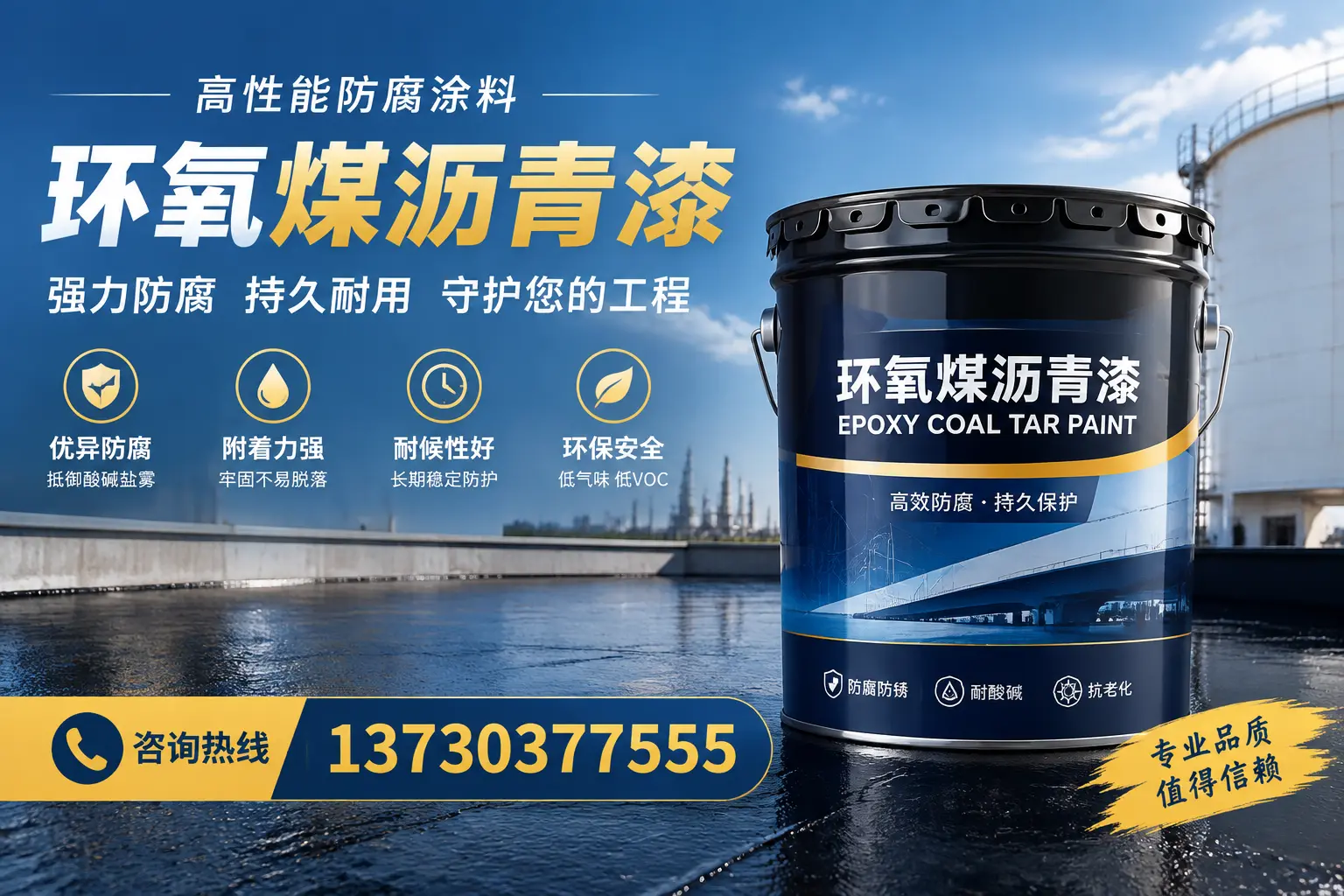 环氧煤沥青漆的耐久性分析，适合吉安的使用场景